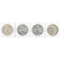 Lot of (7) 1925 $1 Peace Silver Dollar Coins