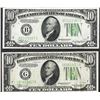 Image 1 : Lot of (2) 1934A $10 Federal Reserve Notes
