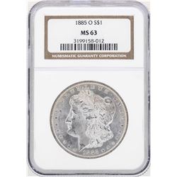 1885-O $1 Morgan Silver Dollar Coin NGC MS63