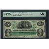 Image 1 : 1872 $5 State of South Carolina Obsolete Note PMG Choice About Uncirculated 58EP