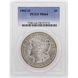 1902-O $1 Morgan Silver Dollar Coin PCGS MS64