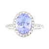 Image 1 : 14KT White Gold Ladies 2.90 ctw Tanzanite and Diamond Ring