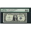 Image 1 : 1935E $1 Silver Certificate STAR Note Fr.1614* PMG Choice Uncirculated 64EPQ