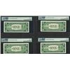 Image 2 : Lot of (4) Consecutive 1935E $1 Silver Certificate STAR Notes PMG Choice Unc. 64