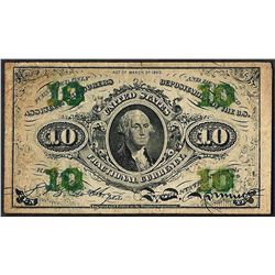 March 3, 1863 Third Issue 10 Cent Fractional Currency Note