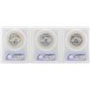 Image 2 : Lot of (3) 1955 Franklin Half Dollar Coins NGC MS63