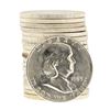 Image 1 : Roll of (20) 1953-D Brilliant Uncirculated Franklin Half Dollar Coins