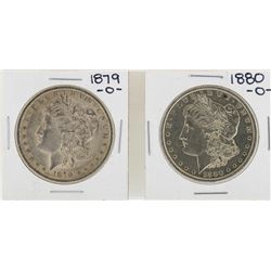 Lot of 1879-O & 1880-O $1 Morgan Silver Dollar Coins
