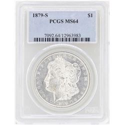 1879-S $1 Morgan Silver Dollar Coin PCGS MS64