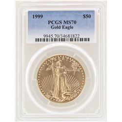 1999 $50 American Gold Eagle Coin PCGS MS70