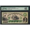 Image 1 : 1860's $50 Citizens Bank of Louisiana Obsolete Note PMG Gem Uncirculated 65EPQ