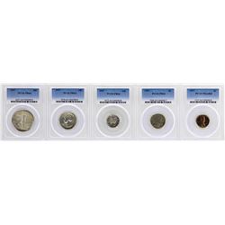 1937 (5) Coin Proof Set PCGS Graded PR63/64