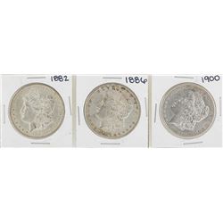 Lot of (3) $1 Morgan Silver Dollar Coins