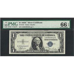 1935C $1 Silver Certificate Note Fr.1612 PMG Gem Uncirculated 66EPQ