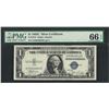 Image 1 : 1935C $1 Silver Certificate Note Fr.1612 PMG Gem Uncirculated 66EPQ