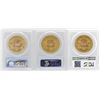 Image 2 : Lot of (3) $20 Liberty Head Double Eagle Gold Coins PCGS MS61