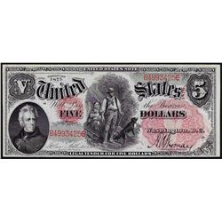 1875 $5 Woodchopper Legal Tender Note