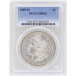 1885-O $1 Morgan Silver Dollar Coin PCGS MS63