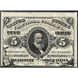 March 3, 1863 Five Cents Third Issue Fractional Currency Note