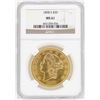 Image 1 : 1898-S $20 Liberty Head Double Eagle Gold Coin NGC MS61