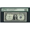 Image 1 : 1935E $1 Silver Certificate STAR Note Fr.1614* PMG Gem Uncirculated 65EPQ