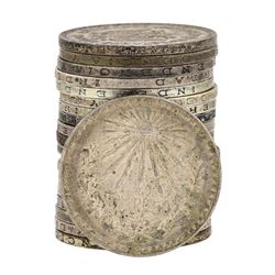 Lot of (20) Mixed Date 1922-1945 Mexico Un Peso Silver Coins