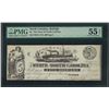 Image 1 : 1863 $5 The State of North Carolina Obsolete Note PMG About Uncirculated 55EPQ