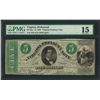 Image 1 : 1862 $5 Virginia Treasury Note Obsolete Note PMG Choice Fine 15