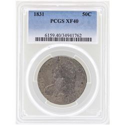 1831 Capped Bust Half Dollar Coin PCGS XF40