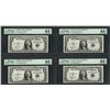 Image 1 : Lot of (4) Consecutive 1935C $1 Silver Certificate Notes PMG Choice Uncirculated
