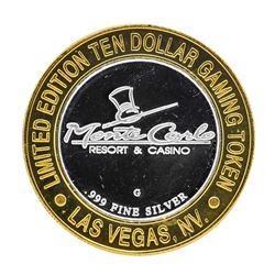 .999 Silver Monte Carlo Resort & Casino Las Vegas, NV $10 Limited Edition Gaming