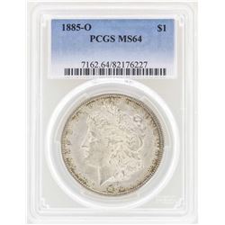 1885-O $1 Morgan Silver Dollar Coin PCGS MS64