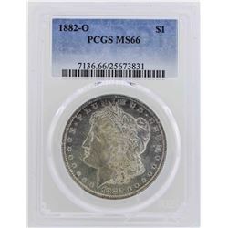 1882-O $1 Morgan Silver Dollar Coin PCGS MS66