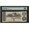 Image 1 : 1863 $5 Confederate State of America Note T-60 PMG Very Fine 30