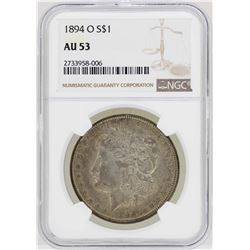 1894-O $1 Morgan Silver Dollar Coin NGC AU53