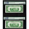 Image 2 : Lot of (2) 1928B $20 Federal Reserve Notes Fr.2052-G PMG Gem Uncirculated 65EPQ