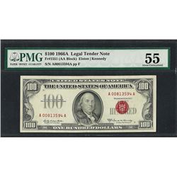1966A $100 Legal Tender Note Fr.1551 PMG About Uncirculated 55