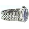 Image 2 : Rolex Men's Stainless Steel Blue Vignette Diamond & Sapphire Datejust Wristwatch