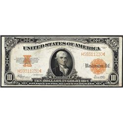 1922 $10 Gold Certificate Note