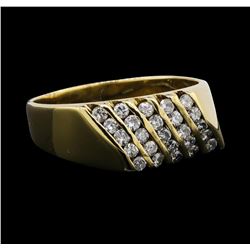 14KT Yellow Gold 0.90 ctw Diamond Ring