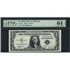 Image 1 : 1935B $1 Silver Certificate Note Fr.1611 PMG Choice Uncirculated 64EPQ