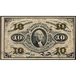 March 3, 1863 Third Issue 10 Cent Fractional Currency Note