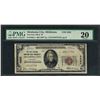 Image 1 : 1929 $20 National Currency Note Oklahoma City, Oklahoma CH# 4862 PMG Very Fine 2