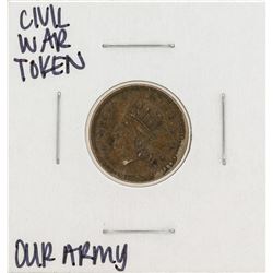 1863 Civil War Token Our Army