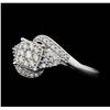 Image 2 : 10KT White Gold Ladies 0.50 ctw Diamond Ring