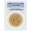 Image 1 : 1893 $20 Liberty Head Double Eagle Gold Coin PCGS MS61
