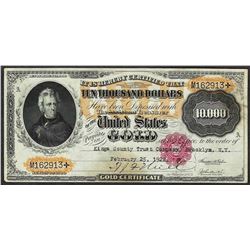 1900 $10,000 Gold Certificate Note