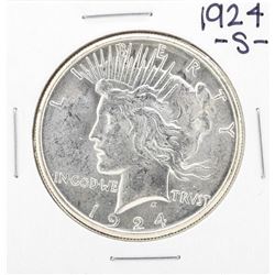 1924-S $1 Peace Silver Dollar Coin