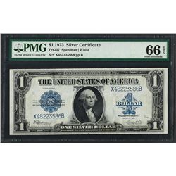 1923 $1 Silver Certificate Note Fr.237 PMG Gem Uncirculated 66EPQ