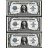 Image 1 : Lot of (3) Consecutive 1923 $1 Silver Certificate Notes
